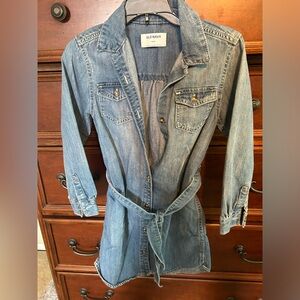 Old Navy blue jeans dress for kids size M (8)